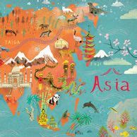 7 Illustrated map ideas | illustrated map, asia continent, map