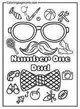 Golf Coloring Fathers Pages Father Drawing Color Towel Printable Club  sketch template