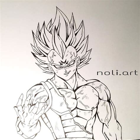 Vegeta Drawing at GetDrawings | Free download