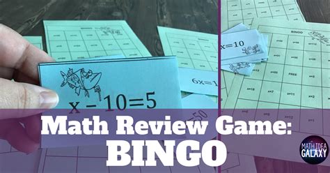 Math review game: Bingo - Idea Galaxy