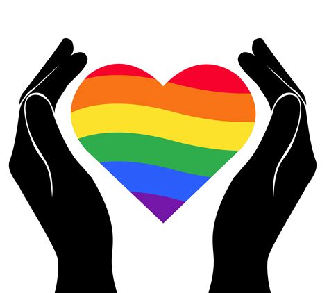 hand holding heart rainbow flag LGBT symbol 533106 Vector Art at Vecteezy