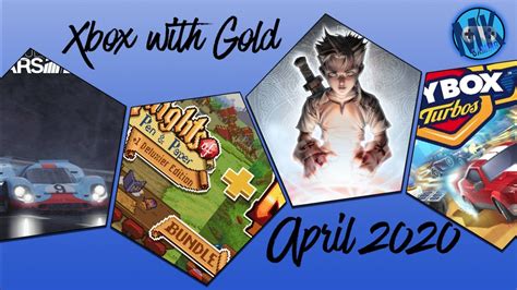 Xbox Games with Gold April 2020 - YouTube