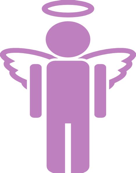 Purple Unknown Angel Clip Art at Clker.com - vector clip art online ...