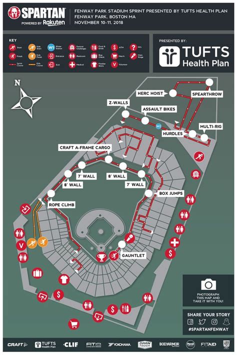 Fenway Park Course Map : r/spartanrace