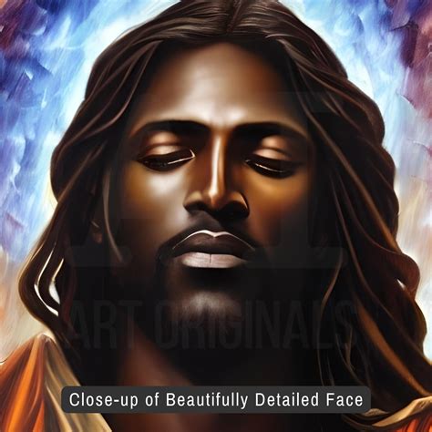 African American Black Jesus AI Art Christ Art DOWNLOAD - Etsy