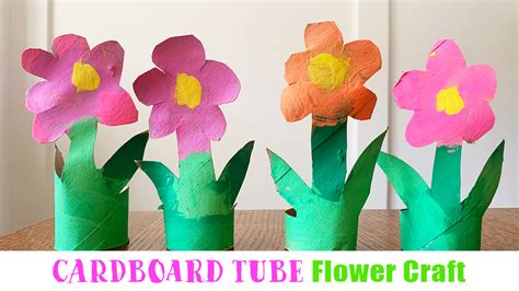 Cardboard Tube Flowers: Easy Spring Craft for Kids - Happy Toddler Playtime