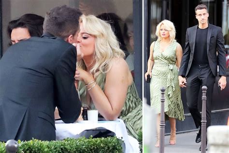 Emily Atack kisses her boyfriend Rob Jowers on romantic dinner date in Paris – The Scottish Sun