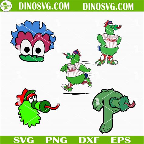 Phillie Phanatic SVG Bundle, Philadelphia Phillies Mascot SVG PNG DXF EPS - DinoSvg