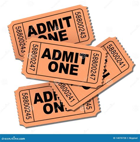 Admit one movie tickets stock photo. Image of seat, event - 14070728