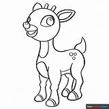 Rudolph the Red Nose Reindeer Coloring Page  Easy Drawing Guides sketch template