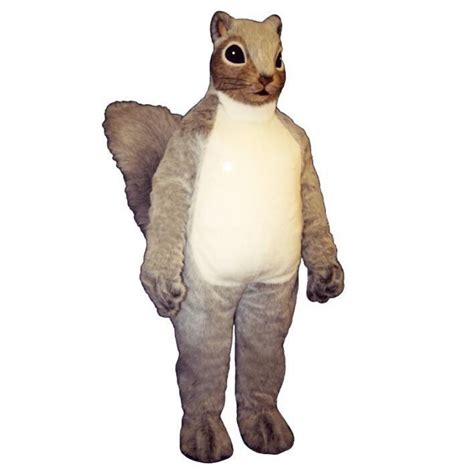 Cute Gray Squirrel Mascot Costume