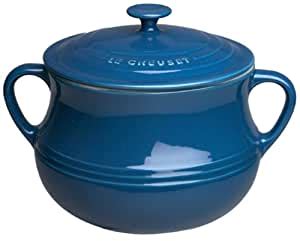 LE CREUSET Stoneware Bean Pot, Blue, Large, 4 Litre: Amazon.co.uk: Kitchen & Home