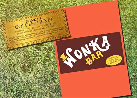 Willy Wonka Golden Ticket Invitation