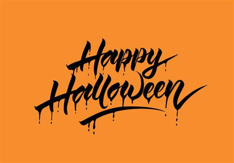 Happy Halloween Vector Calligraphy 98054 Vector Art at Vecteezy