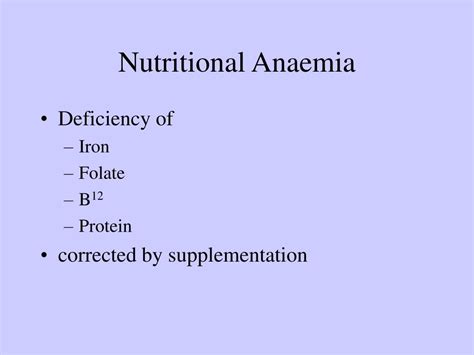 PPT - Nutritional Anemia PowerPoint Presentation, free download - ID ...