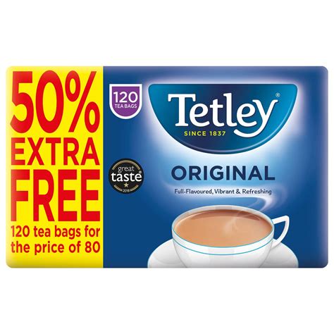 Tetley Original Tea Bags 120pk | Tea, Coffee & Hot Drinks - B&M