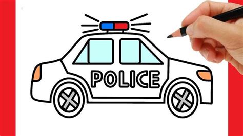 25 Easy Police Car Drawing Ideas - Draw a Police Car