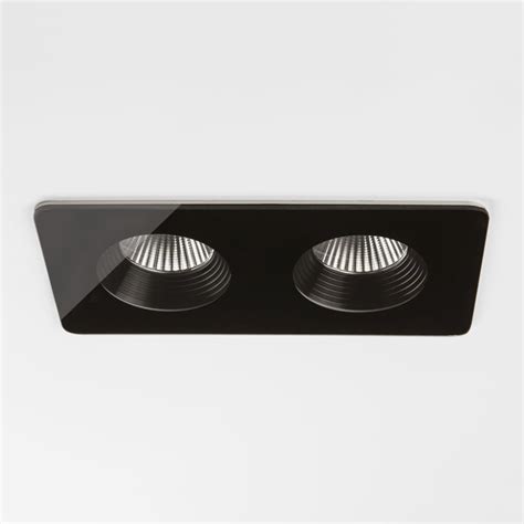 Astro Lighting Vetro Recessed Bathroom Twin Downlight In Black Finish 1254018 - Lighting from ...