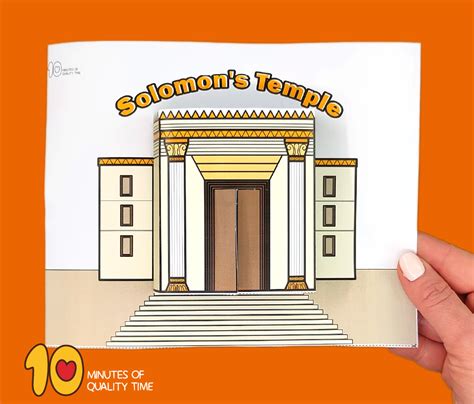 Solomon’s Temple – 3D Craft – 10 Minutes of Quality Time