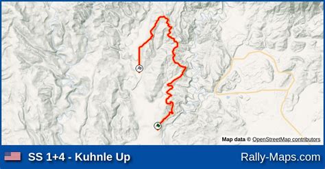 SS 1+4 - Kuhnle Up stage map | Olympus Rally 2022 [ARA] 🌍 | Rally-Maps.com