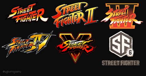 "From Street Fighter to Street Fighter 6. The evolution of the SF logo." | Street Fighter 6 ...