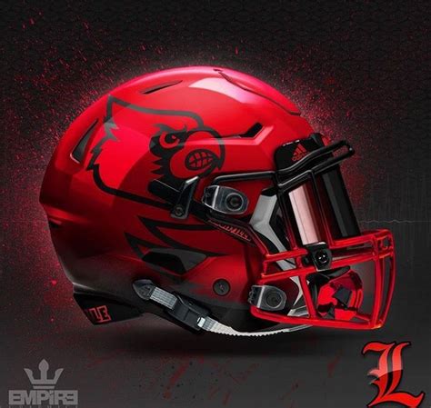 University of Louisville Cardinals Custom design NCAA football helmet ...