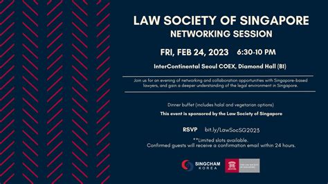 The Law Society Of Singapore Networking Session - SingCham Korea