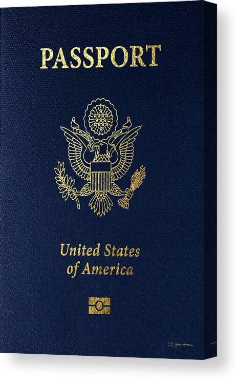 American Passport Cover Canvas Print / Canvas Art by Serge Averbukh