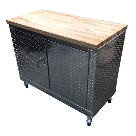 Garage & Shop Rolling Workbench Storage Cabinet - 4 Ft, (48"L x 39"H x | Pit Products