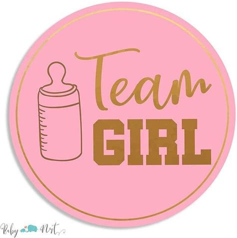 Gender Reveal Stickers Games Team Boy-Team Girl-Baby Shower Supply Its | Baby shower favor ...