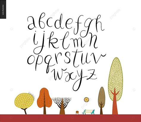 Script Alphabet 2 Font Plant Vector Vector, Font, Plant, Vector PNG and Vector with Transparent ...