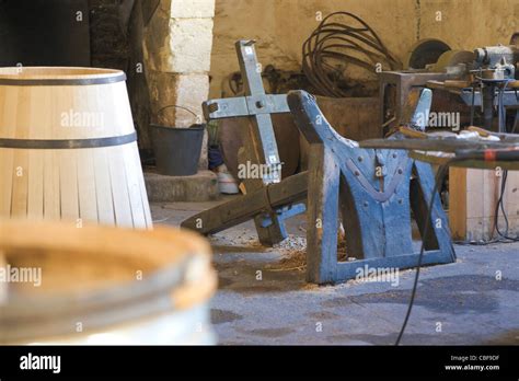 Cooperage tools used for the barrel-making process., The Château ...