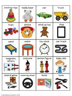 Free Printable Pecs Cards | Free Pec symbols, examples of toy pictures | Pecs printables, Autism ...