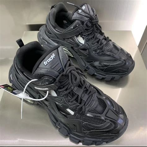 Balenciaga Track 2 Sneakers Black | Balenciaga shoes mens, Swag shoes ...