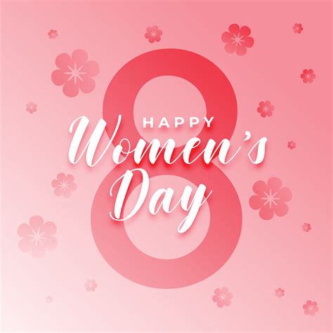 march 8th women's day flower wishes card design 37759081 Vector Art at ...