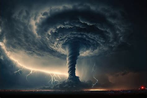 Tornado And Lightning Storm Wallpaper