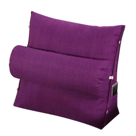 Bed Wedge Pillow Adjustable Reading Throw Cushions | Triangular Bedrest ...