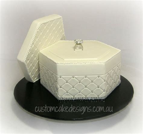 Engagement Ring Box Cake - CakeCentral.com