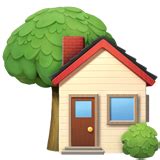 Maison avec jardin Emoji 🏡