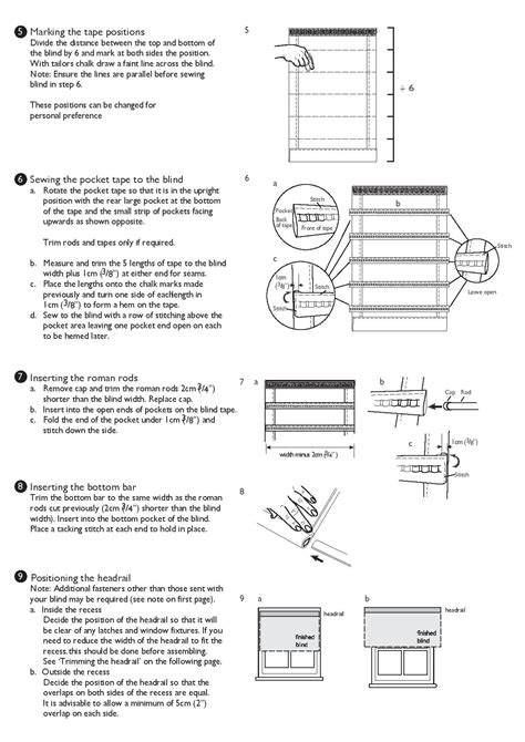 Connect roman blind fitting instructions