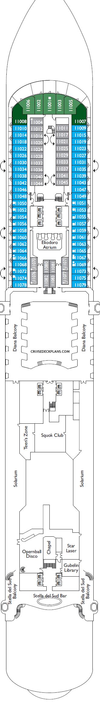 Costa Diadema Deck Plans, Layouts, Pictures, Videos