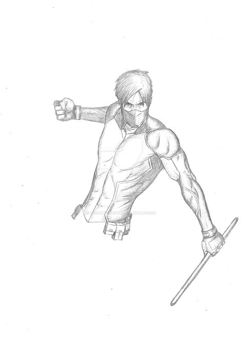 Young Justice Outsiders Nightwing 27 07 2017 by LucasBoltagon on DeviantArt