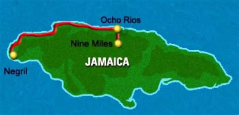 Nine Mile Jamaica Map - Hiking In Map