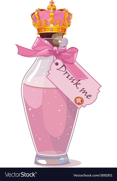 Drink me bottle Royalty Free Vector Image - VectorStock