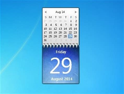 Ice Calendare - Free Desktop Gadgets For Windows 10, Windows 8, Windows ...