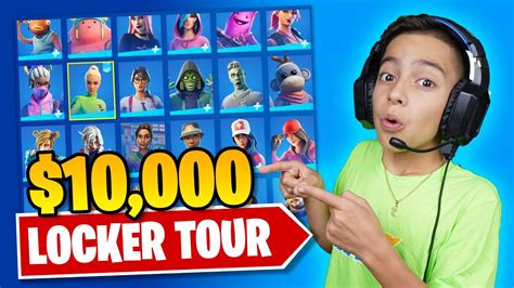 FERRAN'S $10,000 FORTNITE LOCKER TOUR! (RARE SKINS) | Royalty Gaming ...