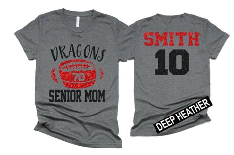 Glitter Senior Football Mom Shirt Football Shirts Football | Etsy | Football mom shirts ...