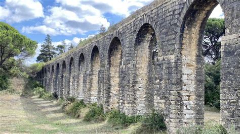 Tomar Aqueduct Templar Castle Portugal Historic Stock Image - Image of ...