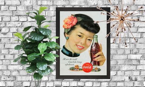 Vintage Coca Cola Asian Worldwide Advert Printable Download - Etsy