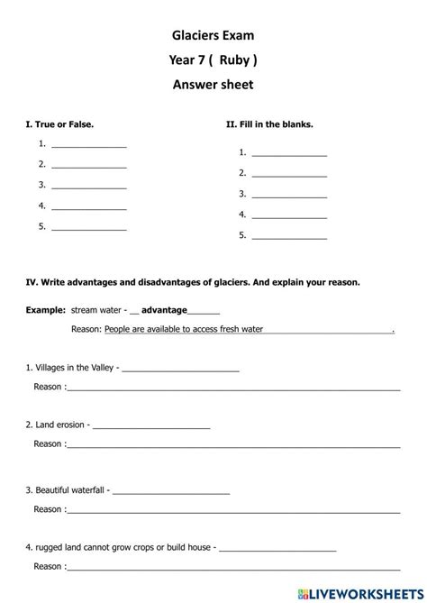 Glaciers Worksheet PDF: Complete with ease | airSlate SignNow - Worksheets Library